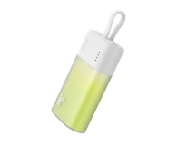 Baseus Powerbank Popsicle 5200mAh 20W z kablem biało-zielony - 1502076 - zdjęcie 4
